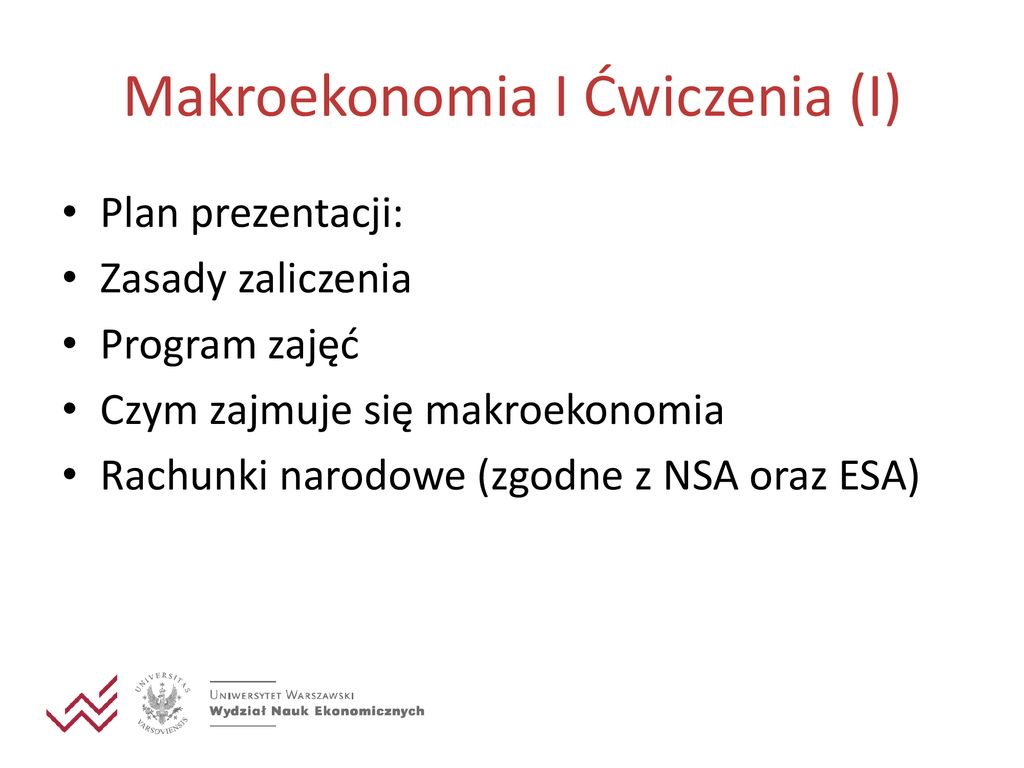 Makroekonomia I Wiczenia Ppt Pobierz